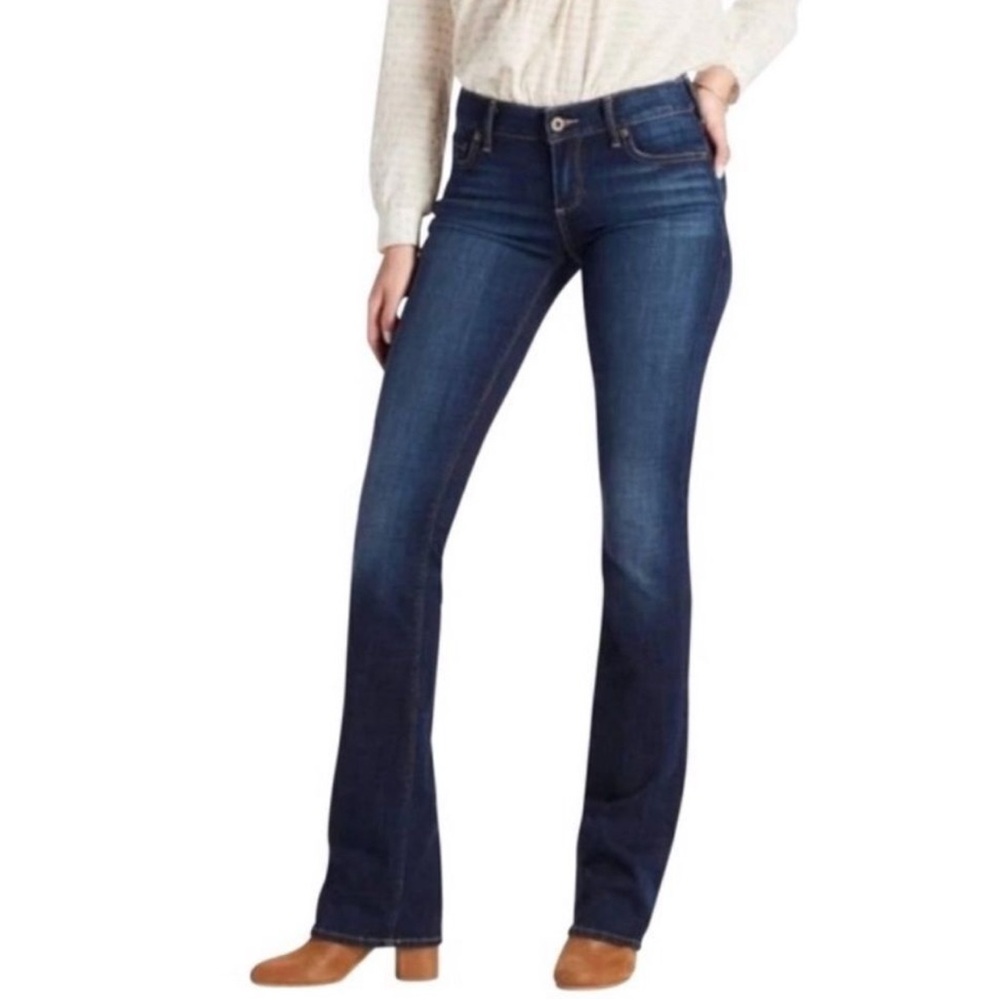 Lucky Brand Lolita Boot Jeans  Women'sLow  Rise Dark Wash Stretch Denim SZ 2/26